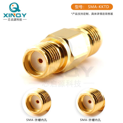 XINQY SMA/JJ 18G Coaxial Adapter JK/KK 8G Network Splitter Test Connector 50 Ohms DC-8GHz; SMA-KK (Female to Female)/5pcs