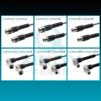 XINQY 2.92mm Low-Loss Coaxial Cable 87G RF Test Cable Assembly, Amplitude and Phase Stable, 2.92mm Female Elbow - 2.92mm Female Elbow, 5m Length