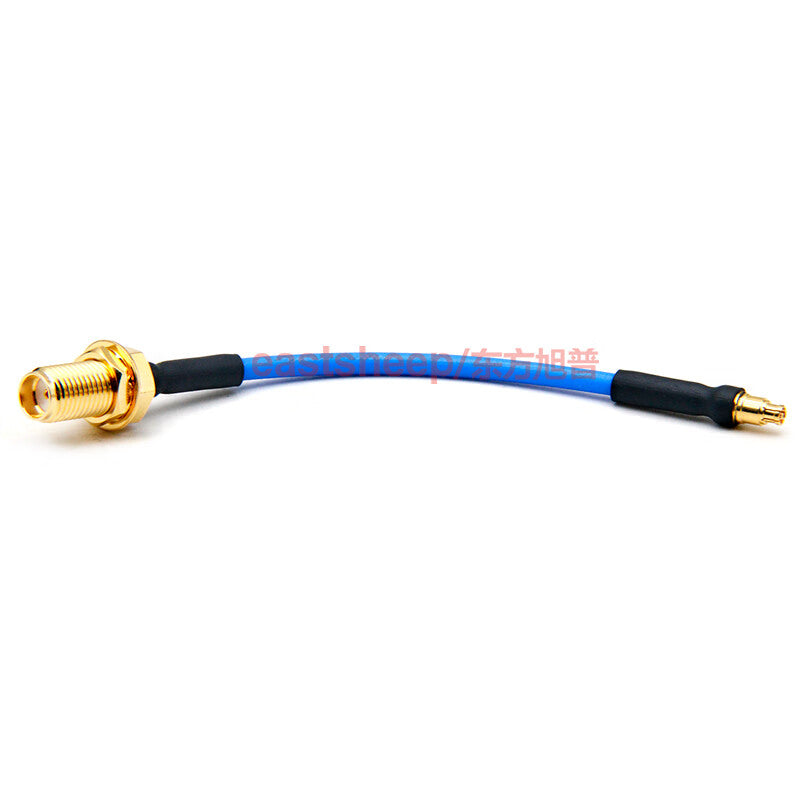 Eastsheep 086/RG405 Semi-Flexible RF Cable, 0.5m, SMA Female to SSMP Female, KTR086-SMA-KY/SSMP-K