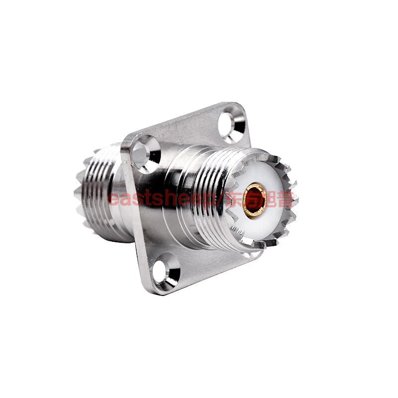 Eastsheep walkie-talkie adapter UHF-KFK SL16-KKF UHF/M dual female flange fixed type, 1 unit.