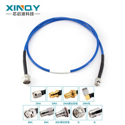 XINQY SMA RF Coaxial Cable DC-6GHz Silver-plated Shielded Antenna Extension Cable Flexible Low-Loss Test Cable Assembly SMA Male to SMA Male 5m