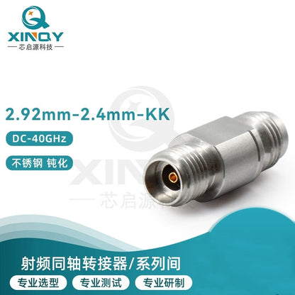 XINQY Millimeter Wave 2.92/2.4 Coaxial Adapter DC-40GHz Adapter Test Adapter 2.92mm Male to 2.4mm Male