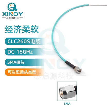 XINQY 18G Ultra-Flexible Low-Loss Cable Assembly, SMA RF Connector, Equipment Test Interconnect Feeder, SMA Male-SMA Male; 2m