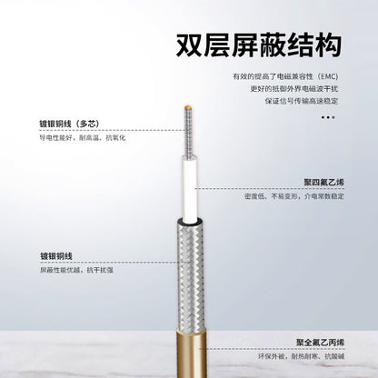 LEWEIDA TNC Male to TNC Male RG316 RF Connector Cable 6G Test Adapter Feeder Cable Assembly 1 meter LWD-TNC-TNC-JJ1