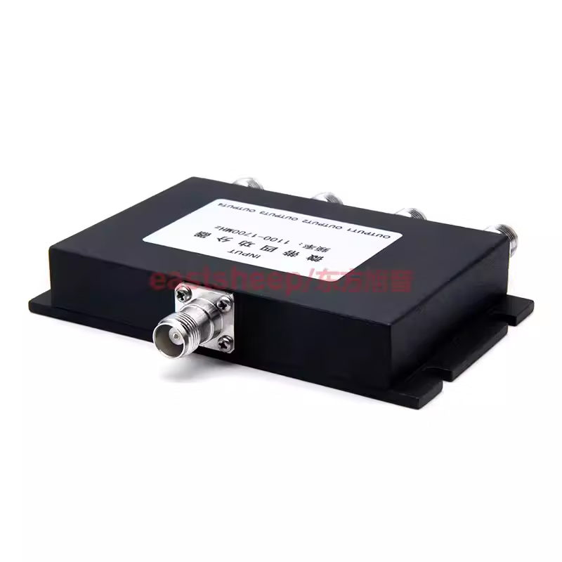 Eastsheep TNC microstrip power divider, 1 to 4 TNC-K female connector, RF signal splitter 1.1-1.7G XPGF-4-1100/1700-TNC