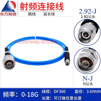 Dongfang Xupu Precision High-Frequency Test Cable DF360-N/2.92-JJ 0.9m 2.92m male to Nm male extension cable 18G