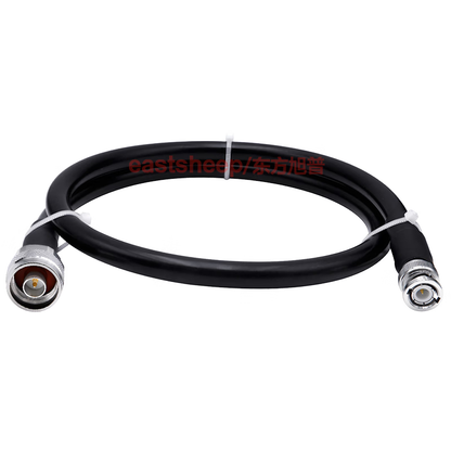Eastsheep RF cable, N to Q9 extension cable, 2 meters, N male to BNC male coaxial feeder, DC-3G 50-7DFB-N/BNC-JJ