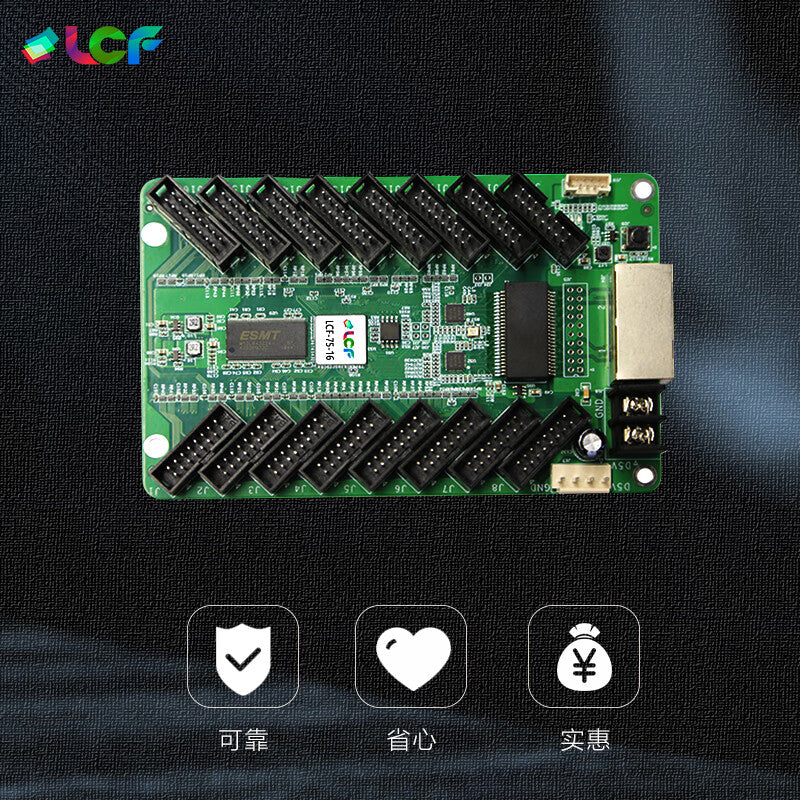 Lianchengfa LCF-75-16 LED Display Receiver Card, 16 75 Interfaces