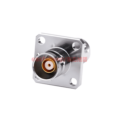 Eastsheep Triax TRB-KFK RF Adapter - Triaxial BNC Female to Female 4-Hole Flange Mounting - 1553B Bus - 1 Unit