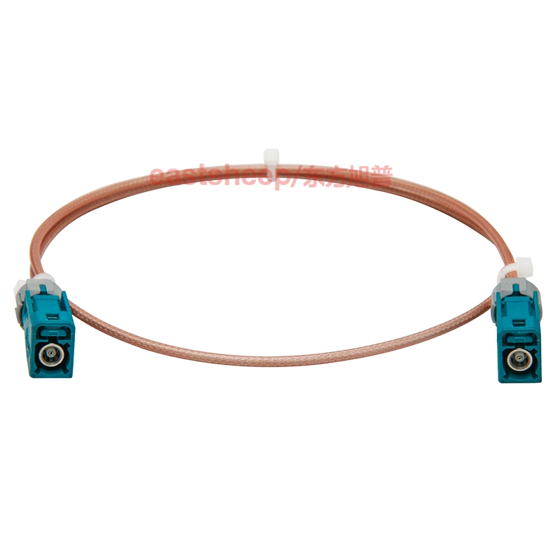 Dongfang Xupu RF Connector Cable, Fakra-Z Type Female to Female Waterproof, 3 Meters, RG316-FAKRA-KK (Z Type) Waterproof