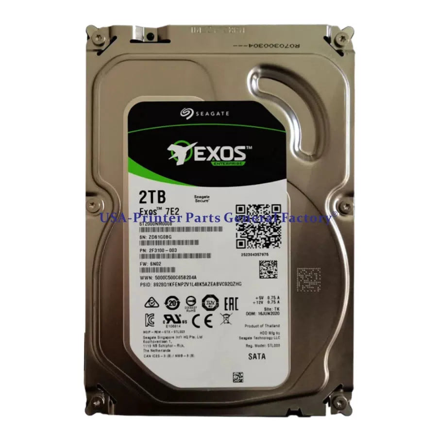 compatible For Seagate ST2000NM0008 2TB 7200RPM 3.5" SATA 6Gb s 128MB Cache HDD [1]