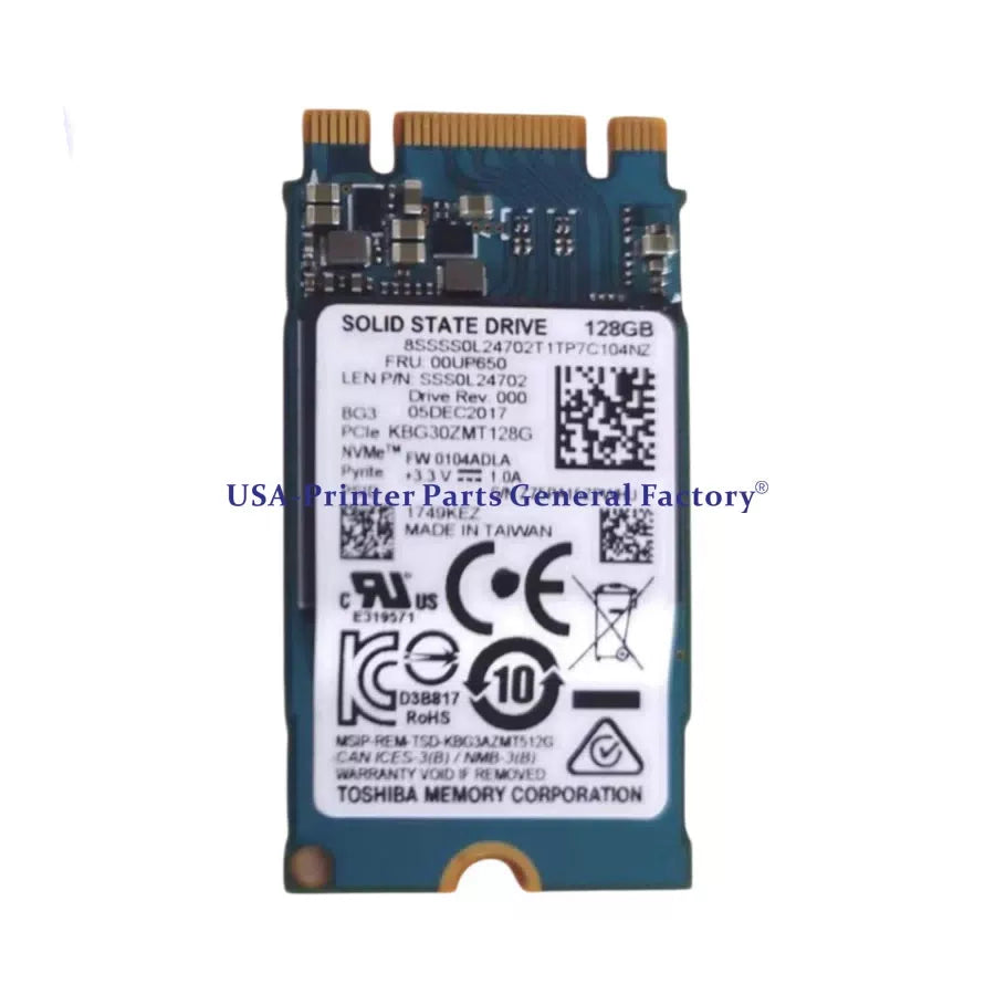compatible For TOSHIBA SSD BG3 2242 KBG30ZMT128G 00UP650 8SSSSS0L24702T1TP7C104N [2]