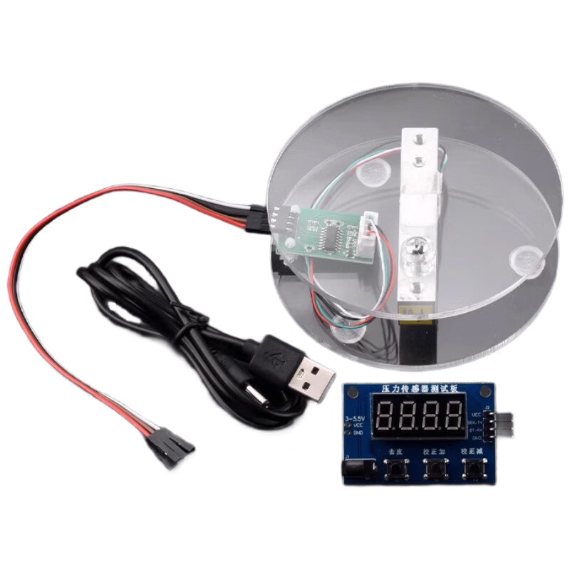 Ke Ruicai JD-100311062620 HX711 Electronic Scale Module Kit, 5kg Scale Stand, USB Cable [5]