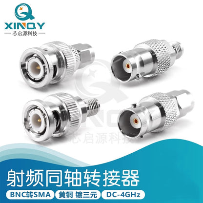 XINQY BNC/SMA Coaxial Adapter 4G BNC to SMA Female/Male Q9 Adapter for Spectrum Analyzers. Male BNC to SMA connector (BNC-SMA-JJ/5 pieces).