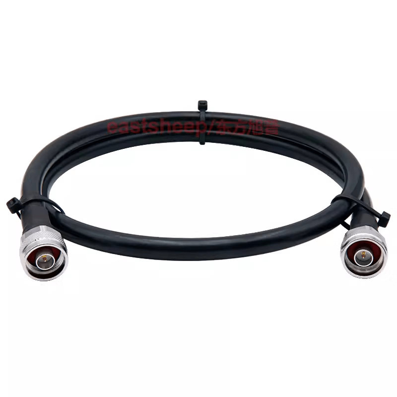 Eastsheep RF connector cable, 7-core feeder cable, 1-meter N-male to N-male extension cable, NM-NM 0-3G SYV50-7-1-N-JJ