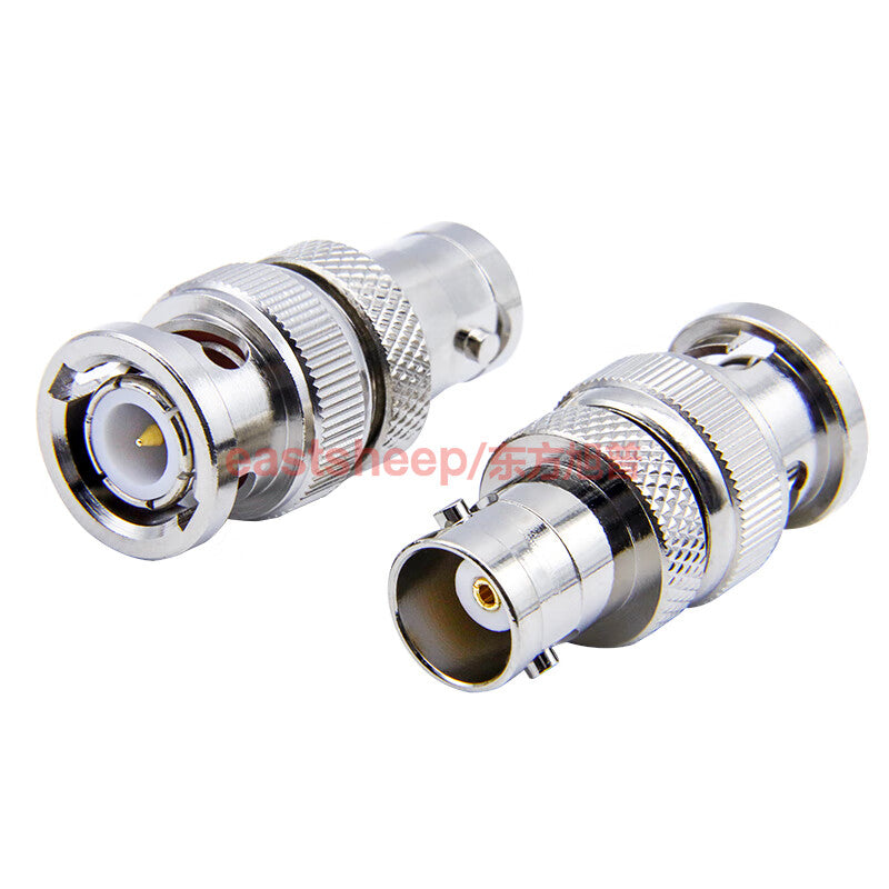 Eastsheep RF coaxial adapter BNC-JK BNC male to BNC female adapter connector, Q9 male to Q9 female, 2-pack