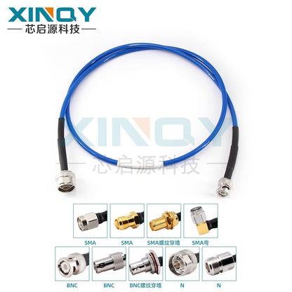 XINQY N/SMA/BNC RF Connector Cable 6G Ultra-Flexible Extension Cable RG513 Double-Shielded Low-Loss N Male to BNC Male; 10m