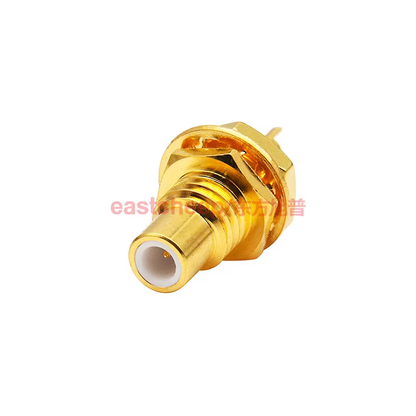 Eastsheep RF Connector SMC Male Through-Wall Nut Mounting Base DC-6G 2-Pack SMC-JY
