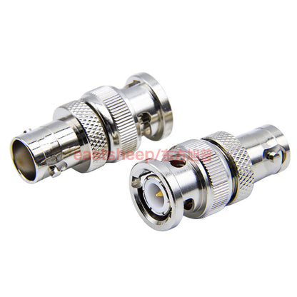 Eastsheep RF coaxial adapter BNC-JK BNC male to BNC female adapter connector, Q9 male to Q9 female, 2-pack