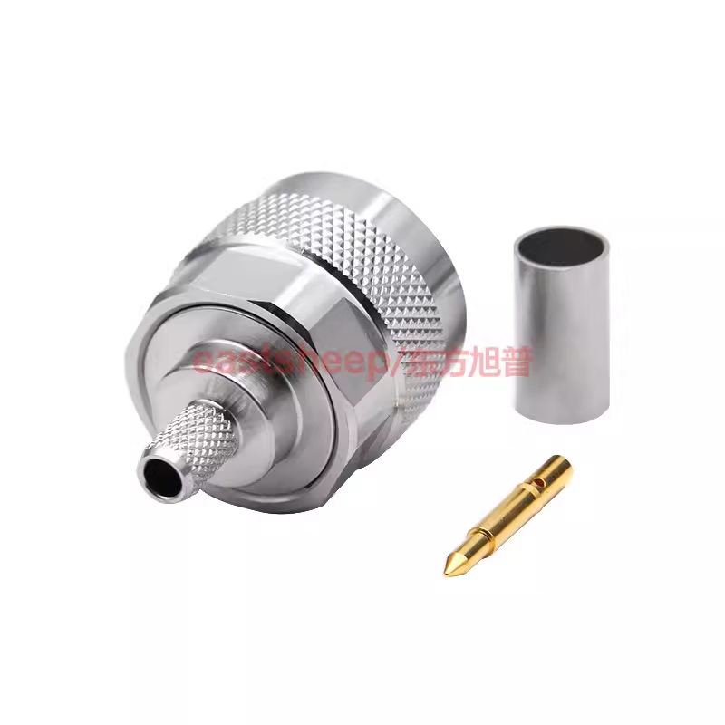 Eastsheep RF Connector N-C-J-3 N-type Male, suitable for RG142/RG58/50-3 and other cables, DC-6G, 2-pack.