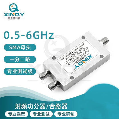 XINQY SMA Microstrip RF Power Divider 0.5/6G Dual-Channel Power Distribution and Combining Unit for WIFI Testing 0.5-6G (Classic Model)