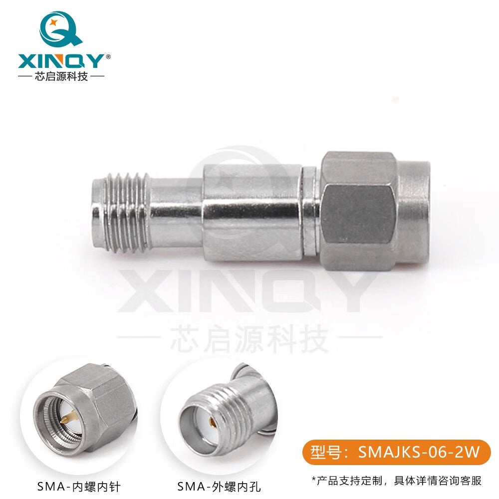 XINQY 6G RF Attenuator SMA 2W 1-60dB Power Attenuator 20/30/40/50 dB 2W (without heatsink); DC-12GHz; 4dB Attenuator