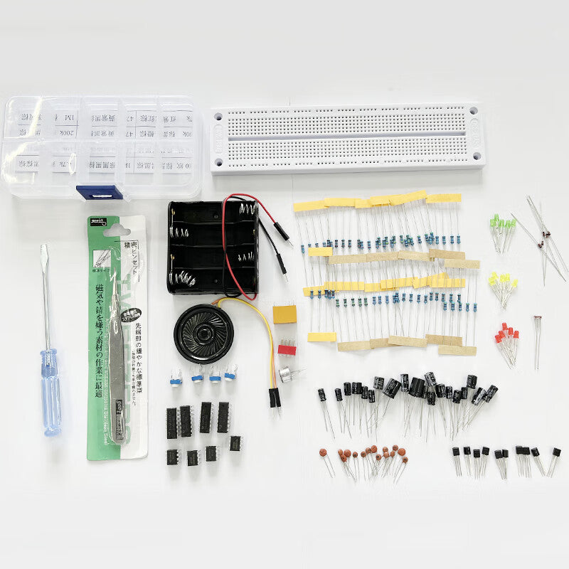 Womu JD-100091773795 Beginner Breadboard Electronics Project Kit, 555 Integrated Circuit, 130 Examples, 65W and 140W Wires