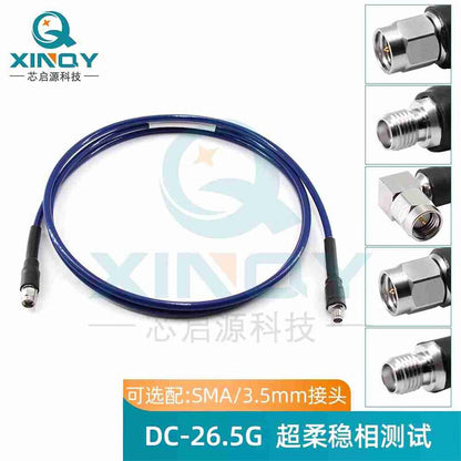 XINQY Ultra-Flexible Phase-Stable Test Cable Assembly 26.5G SMA/3.5 Connector RF Extension Cable SMA Male to 3.5 Female, 5m Length