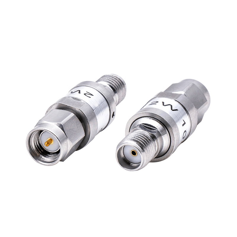 Dongfang Xupu SMA RF Attenuator, Coaxial Attenuator, 6dB, 2W Stainless Steel, 0-6GHz, 2W Attenuator SMA-JK-6G, 1 unit.