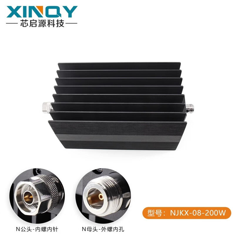 XINQY 0-8G N-type RF coaxial attenuator, 60dB operating frequency 0-8GHz, 200W power capacity.