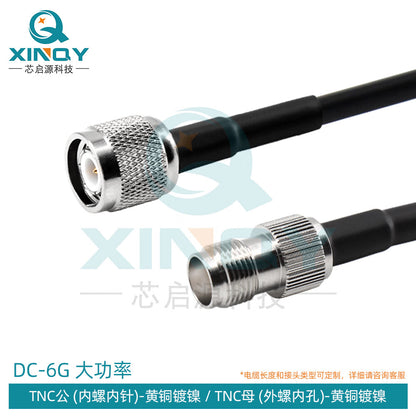 XINQY LMR200 High Power Coaxial Cable with BNC/TNC/N Connectors, 6G RF Interconnect Feeder, TNC Male to TNC Female; 1m