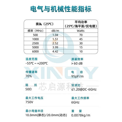 XINQY SMA/SMP Right Angle RF Connector Cable 6G RG178 Internal Interconnect Jumper Extension Cable, SMA Male to SMP Female Elbow, Length 0.3m