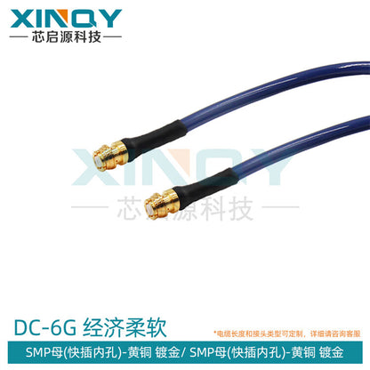 XINQY Ultra-Flexible Test Interconnect RF Cable SMA/SMP/GPO Low-Loss Flexible Coaxial Connector SMP (GPO) Female to SMP (GPO) Female 0.3m