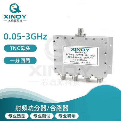 XINQY GPS/GNSS L-band Active Power Divider (TNC) - 1 to 4 Antenna Gain Signal Amplifier/Distributor with SMA Connector