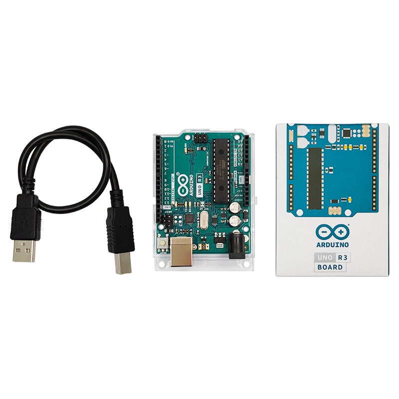 Arduino DSTJ2AUR3 UNO R3 Development Board, AVR Microcontroller, USB Cable