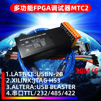 Xinkaichen HW-USBN-2A 2B Lattice USB Downloader ISP Programming Cable, FPGA High-Speed Emulator