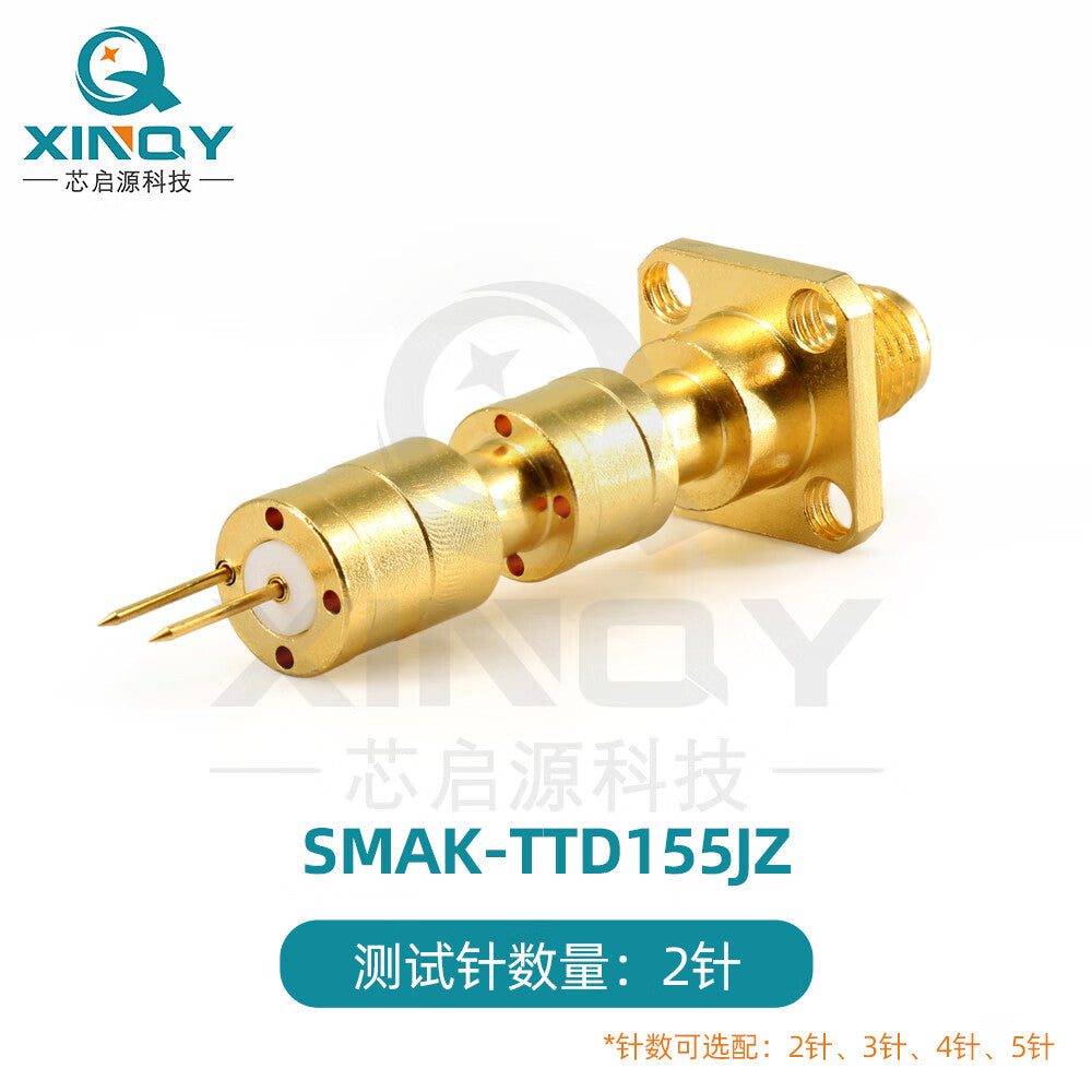 XINQY RF Test Probe 11G Pointed/Spider Tip High Frequency PCB Circuit Board Fixture Test Head 2-Pin Option Pointed Tip (See Details Page for Styles)