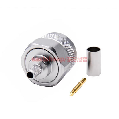 Eastsheep RF Connector N-C-JG-3 Stainless Steel N Male Connector, Matching RG142/50-3 Cable 6G