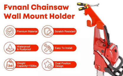 ftawihan Chainsaw Wall Mount, Hanger, Heavy 10 x 5 x 2 inches, 2Pack [2]