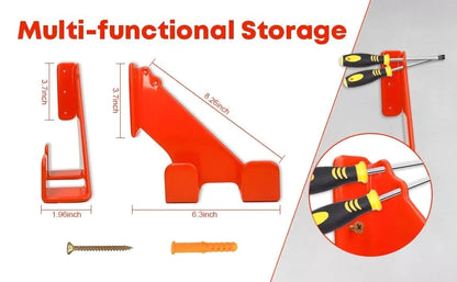 ftawihan Chainsaw Wall Mount, Hanger, Heavy 10 x 5 x 2 inches, 2Pack [4]