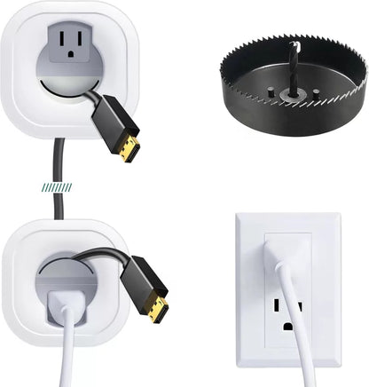 in-Wall Cable Management kit, Cord Hiding for Wall, Hide TV Wires When white [1]
