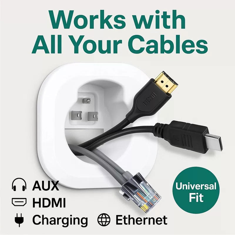 in-Wall Cable Management kit, Cord Hiding for Wall, Hide TV Wires When white [5]
