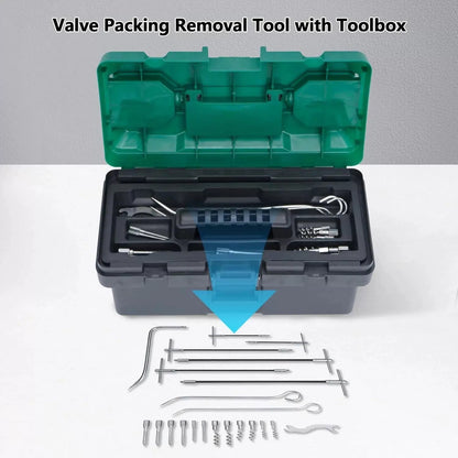lukar 23pcs Packing Extractor, Pump Puller Set, Seal Silvery [2]