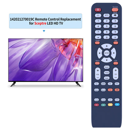 142021270019C Remote Control For Sceptre TV X325BV-FHDU X325BV-FHD E328BV-HDH