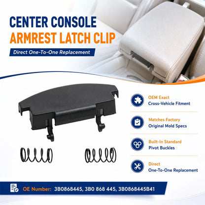 Center Console Armrest Latch Clip Fits for VW Golf 4 Bora Passat 3B0868445