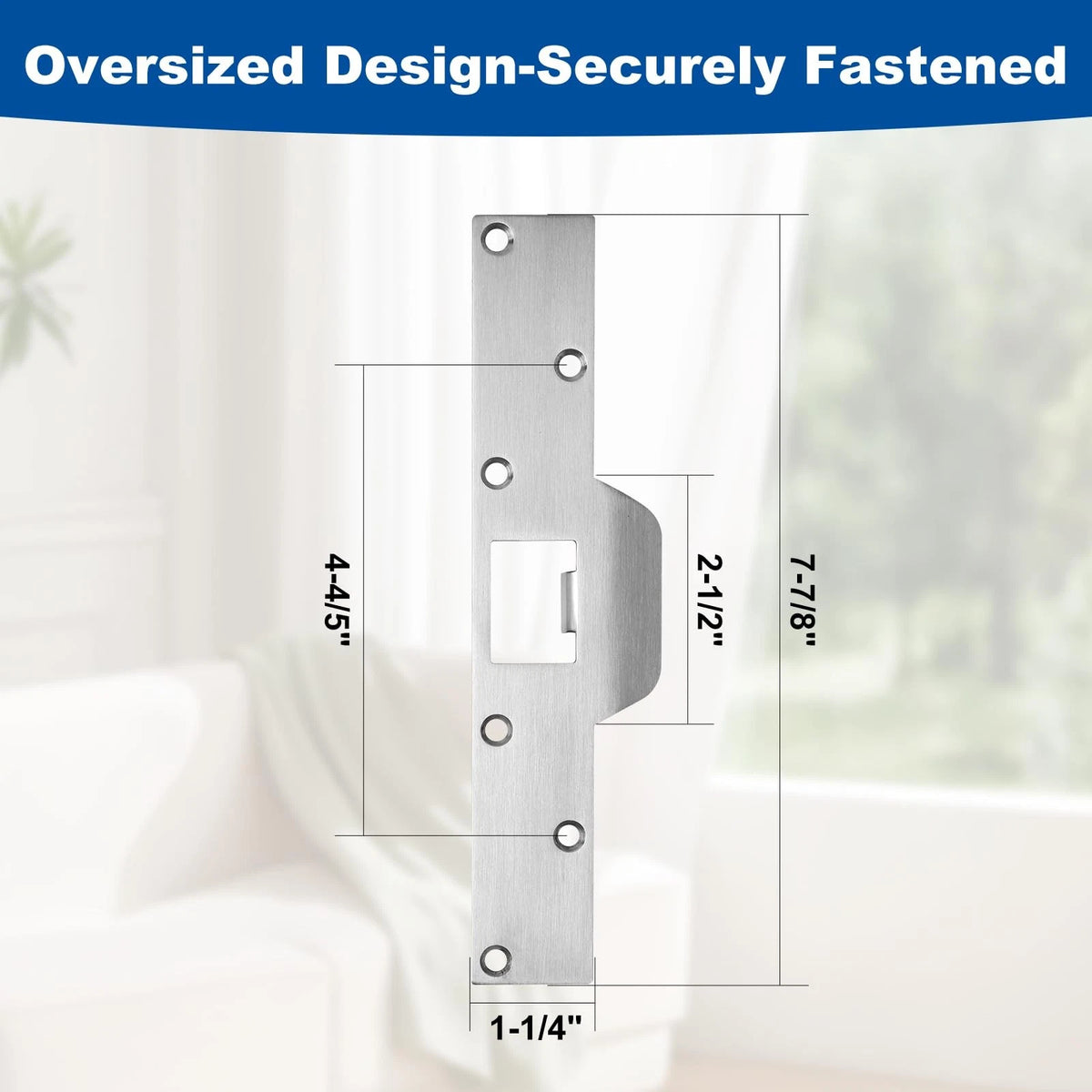 U 9551 Stainless Steel Lock and Door Reinforcement Finish