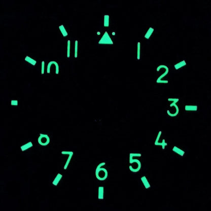 37mm Green Luminous Watch Dial Second @9 Replace For ETA 6497 ST3600 Movement D