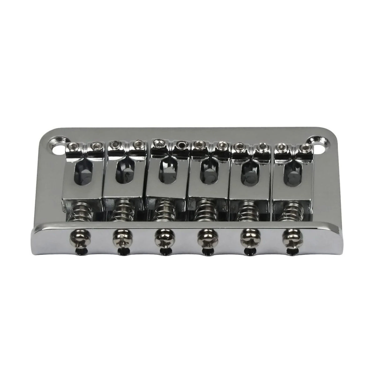 Metal Chrome 6-String Electric Guitar Fixed Bridge with 10.5mm String Space A