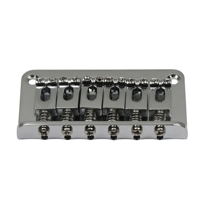 Metal Chrome 6-String Electric Guitar Fixed Bridge with 10.5mm String Space A