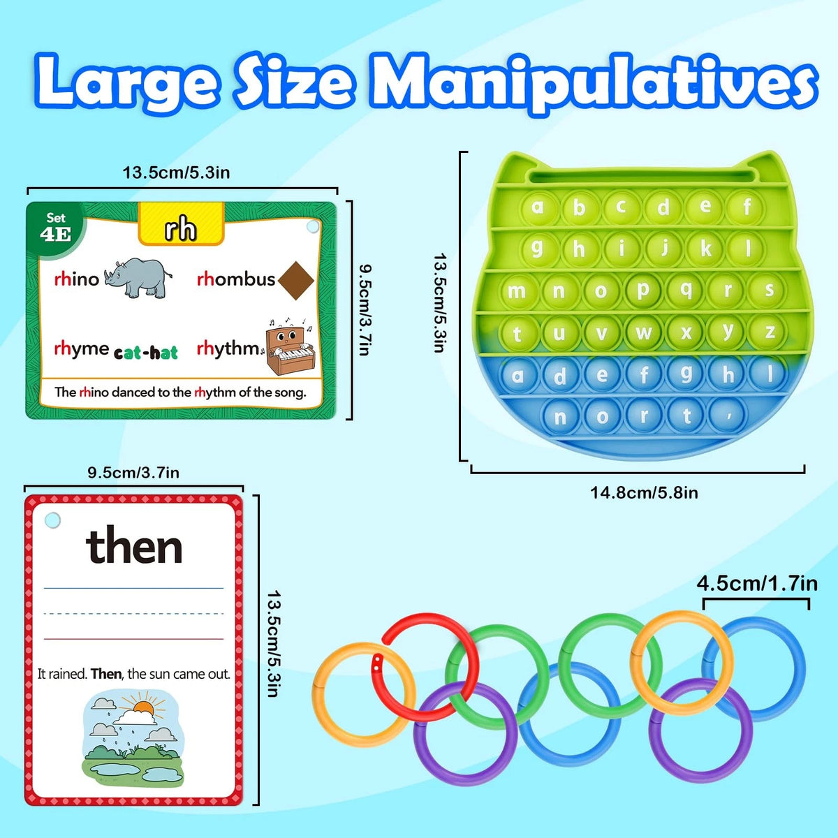 Edulok Sight Word Flash Cards Kindergarten, Small, Multicolor